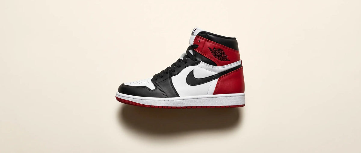 Air Jordan 1 after cleaning: clean, crease-free toe box